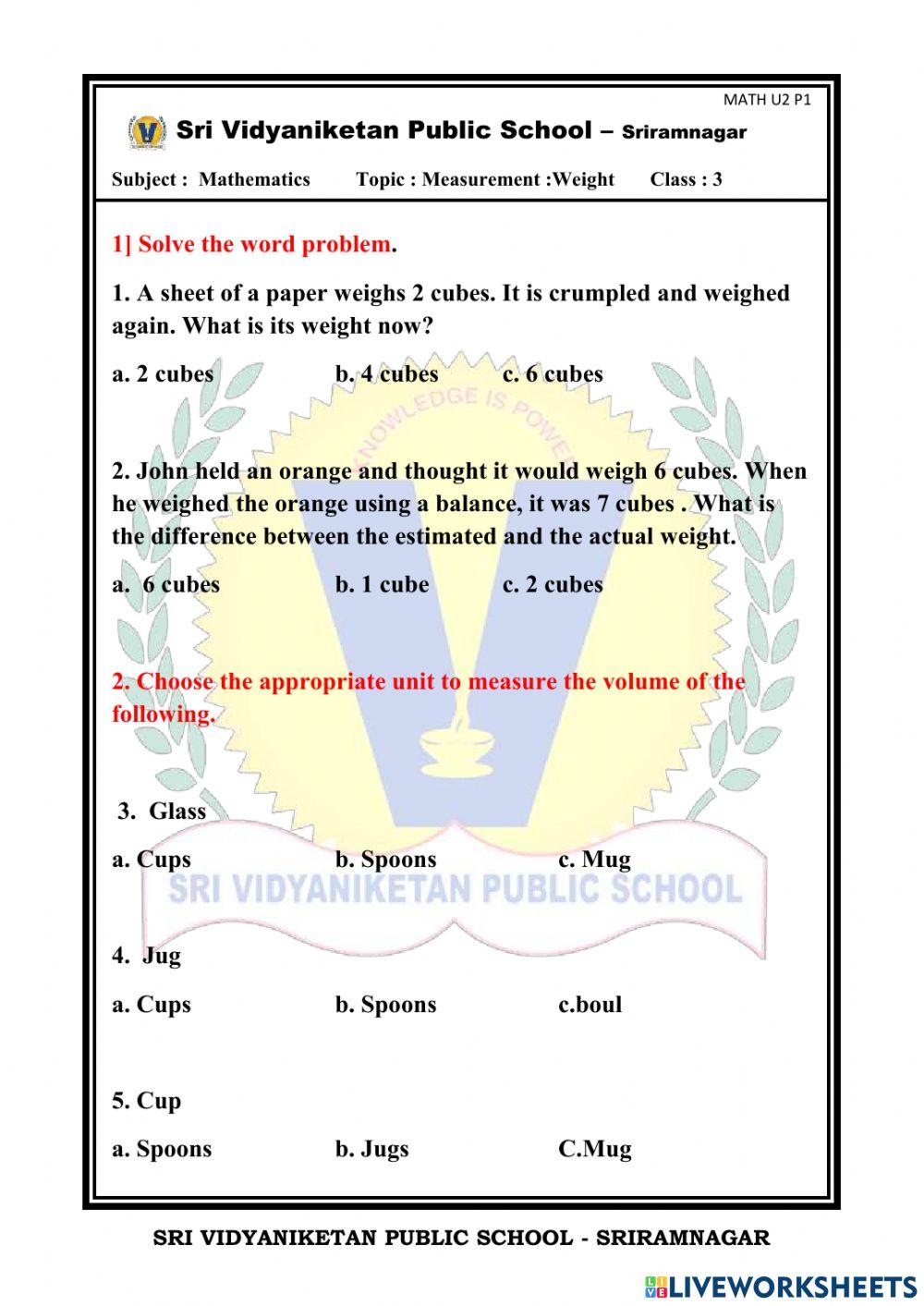 Live worksheet interactive activity for grade 3 Live Worksheets