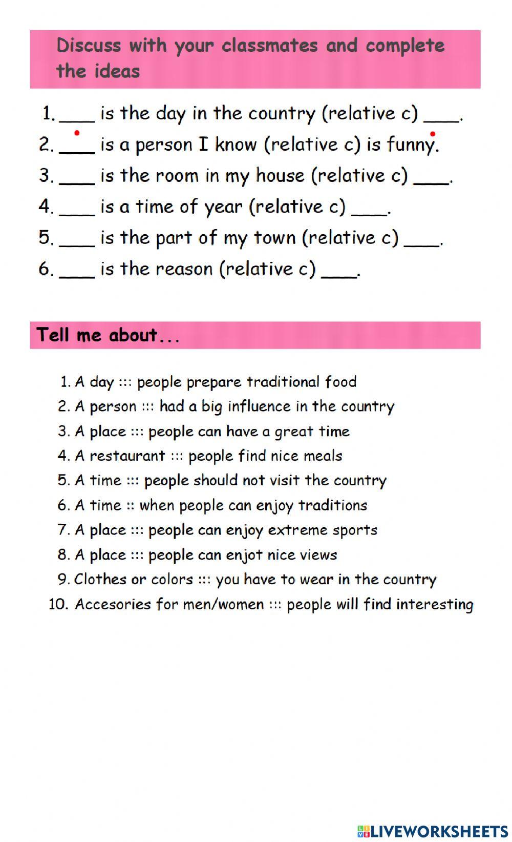 Relative clauses