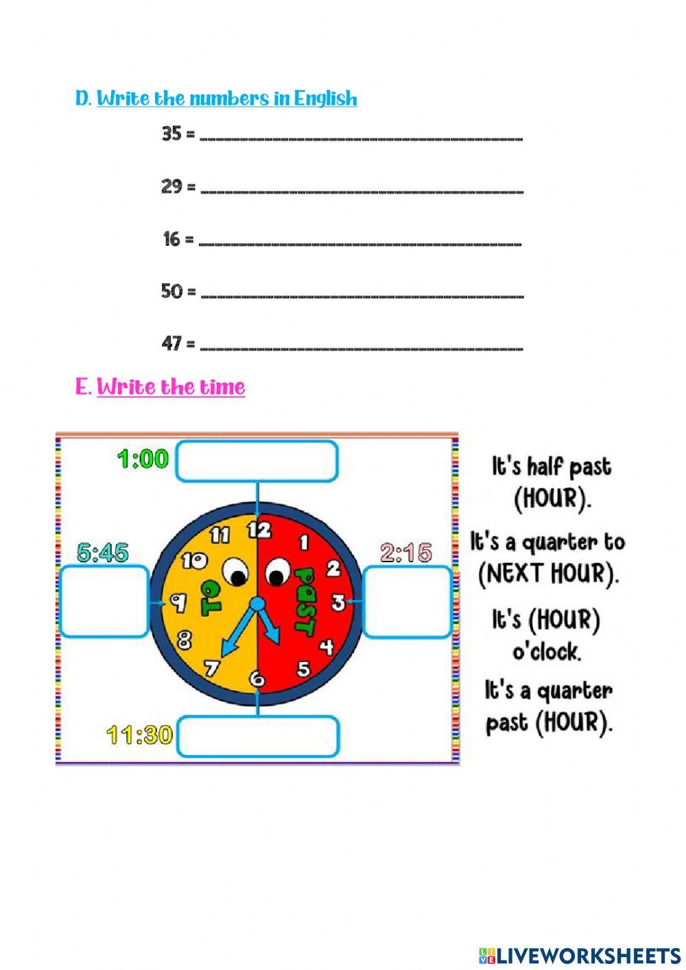 Third Grade Exam V Unit