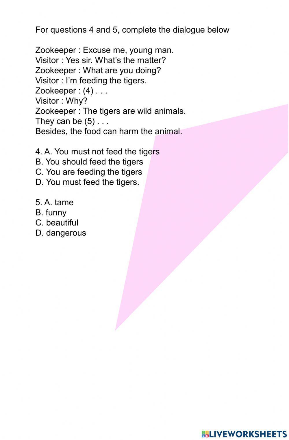 Exercise 2: Must, Should & Have to