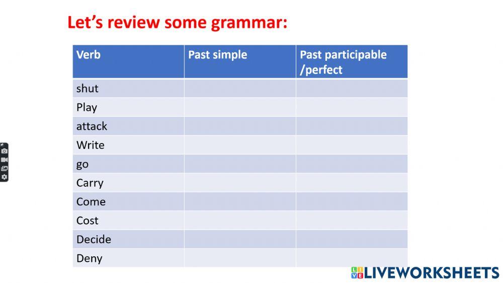 Grammar revision