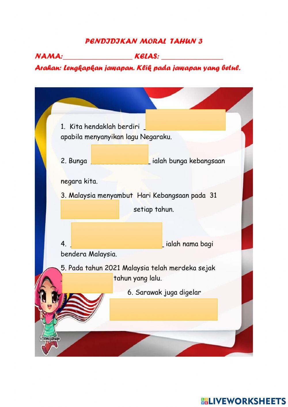 Pendidikan Moral - Tahun 2-Nilai-Hormat