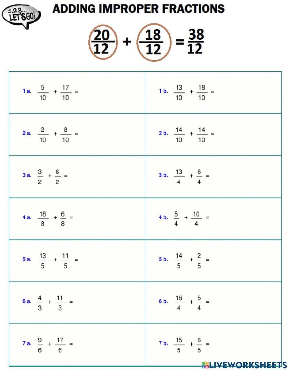 1363285 Adding Fractions Same denominator MRJ66