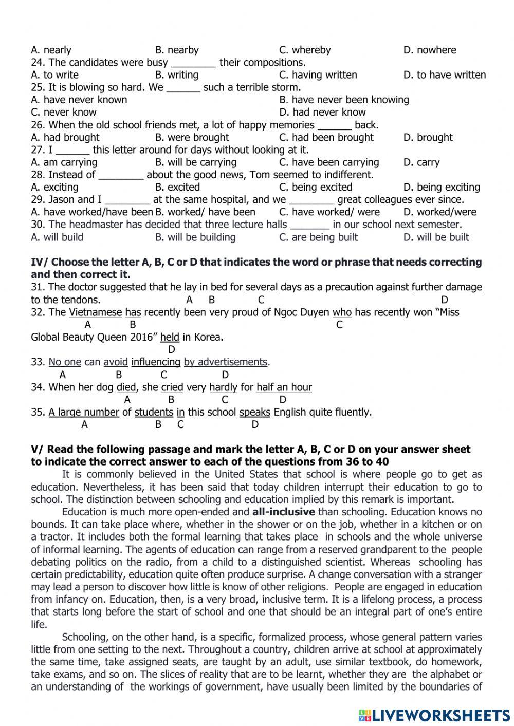 TEST 2 (August, 2021)