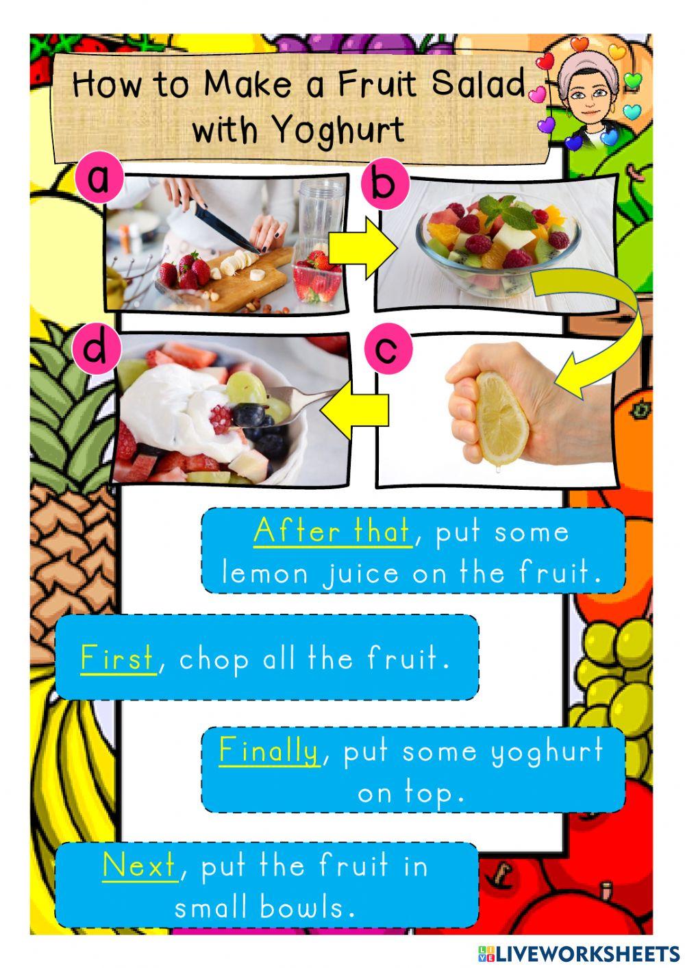 Food&health: make fruit salad