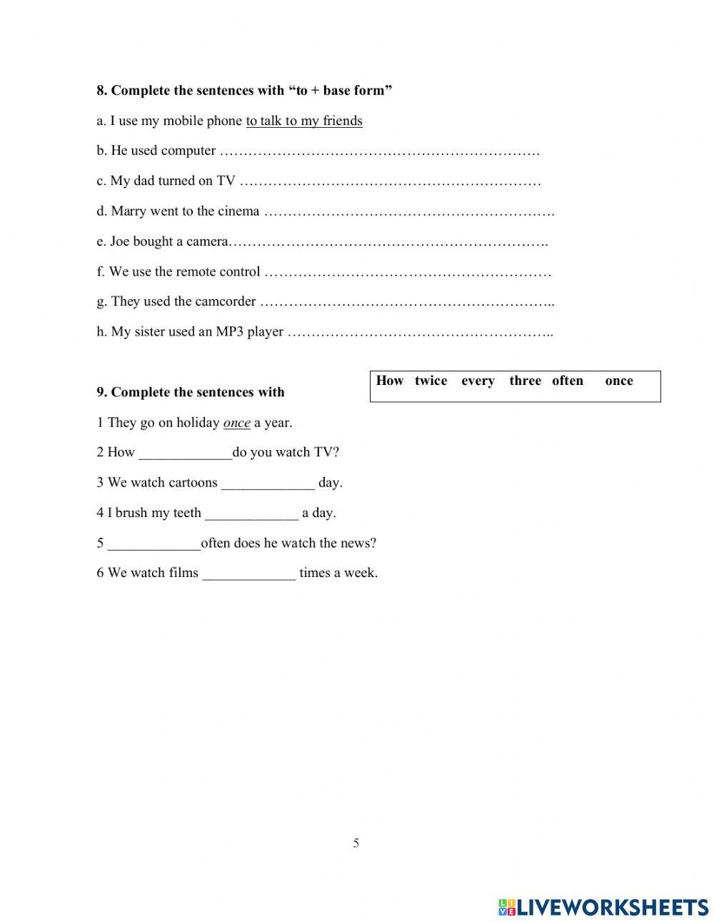 DS - Fa4 - Test 3 Writing