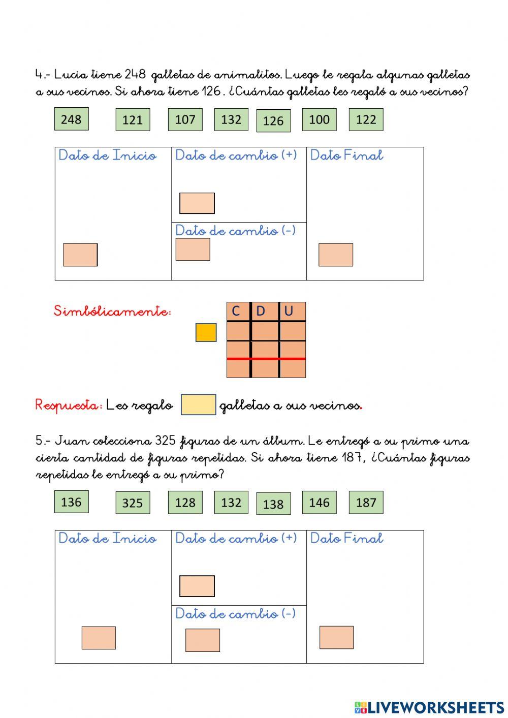 Practicamos problemas paev - cambio 3 y 4