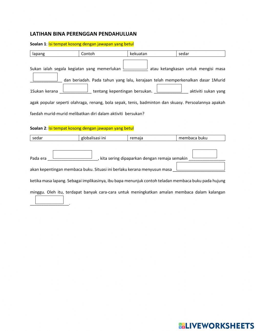 Perenggan pendahuluan