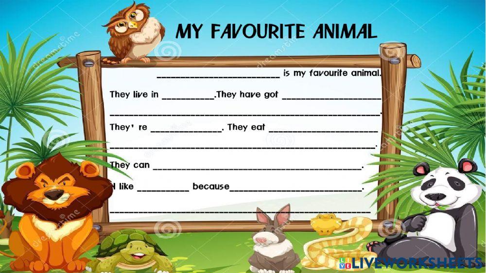 My favourite animal - Year 4