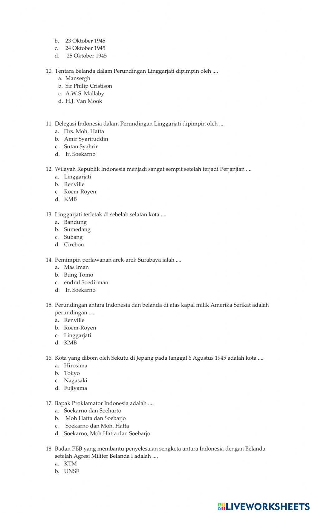 Perjungan mempertahankan kemerdekaan