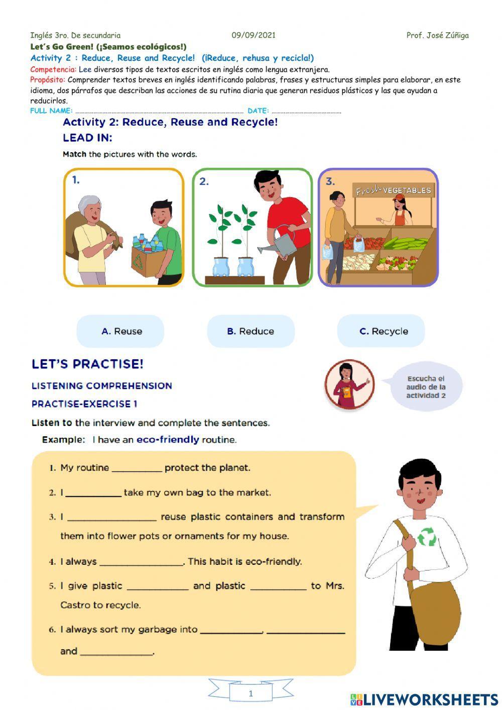 Reduce, Reuse and Recycle!