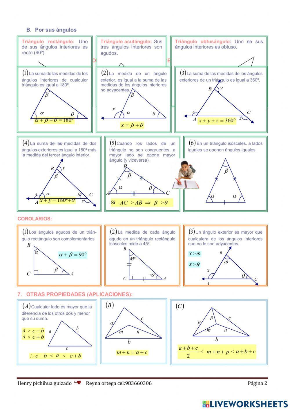 Triángulos teoría y practica