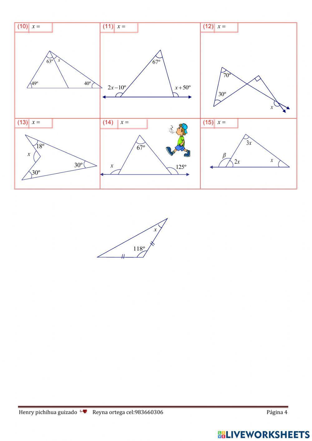 Triángulos teoría y practica