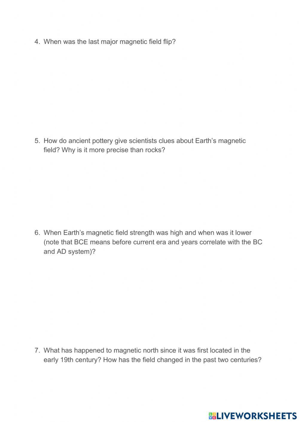 3.3 Earth's Magnetic Field