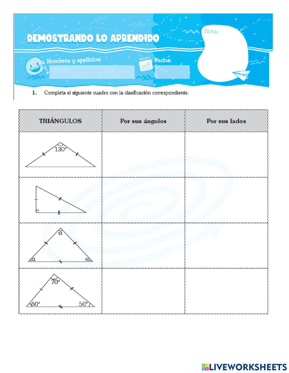 Evaluación de geometría
