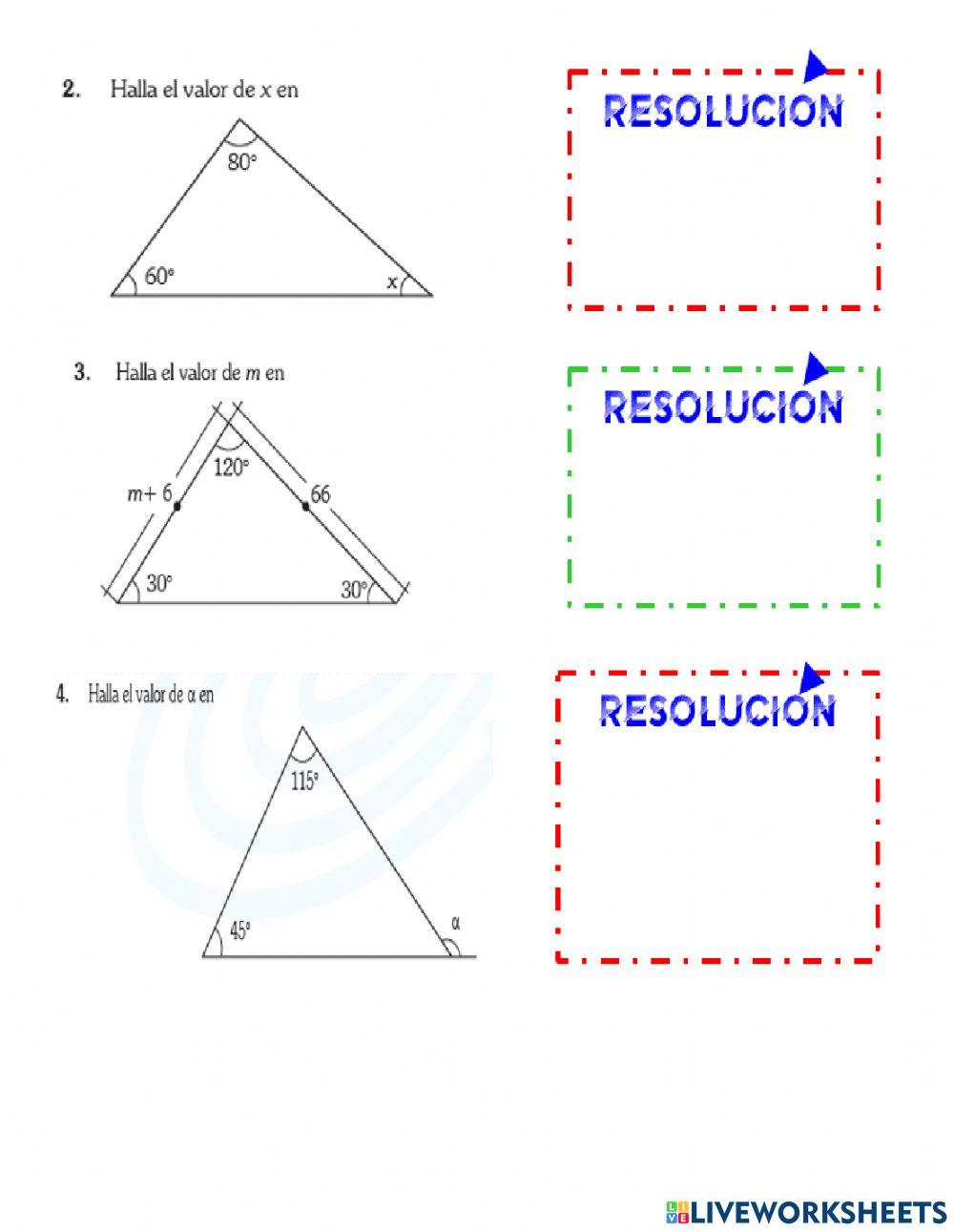 Evaluación de geometría