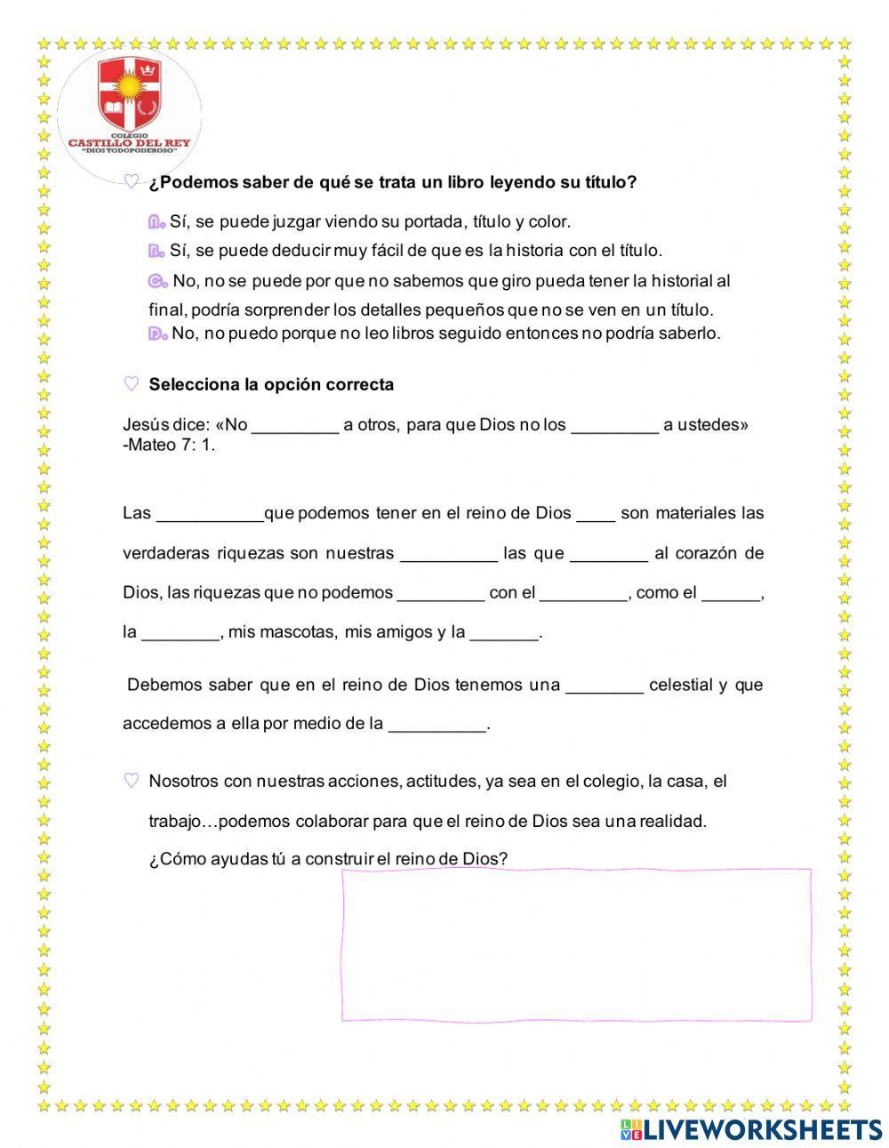 Olimpiada religión - grado 3