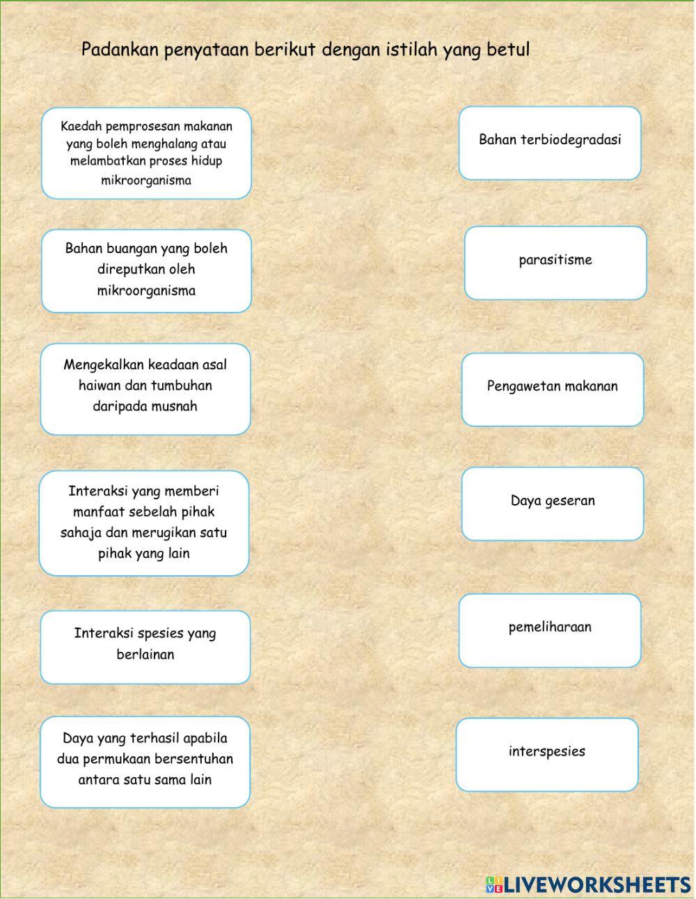 Istilah sains tahun 6