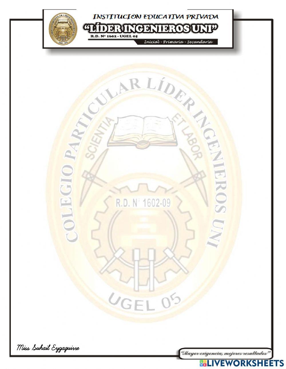 Examen mensual de personal social v unidad