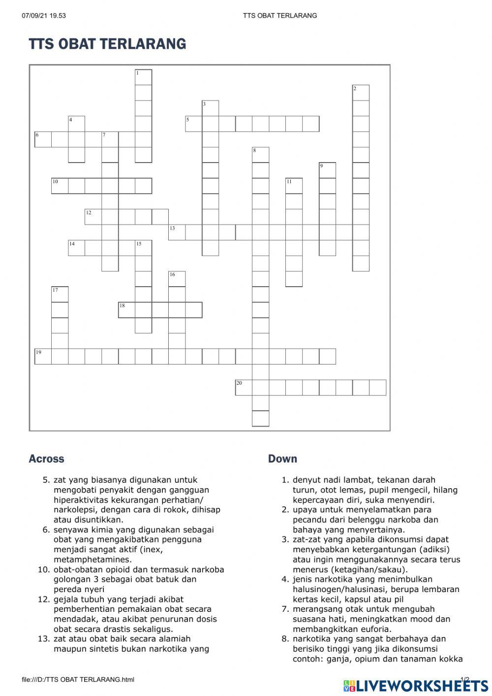 Tts obat terlarang dan dampaknya