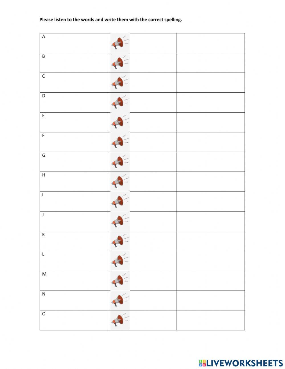 Most commonly spelling mistake