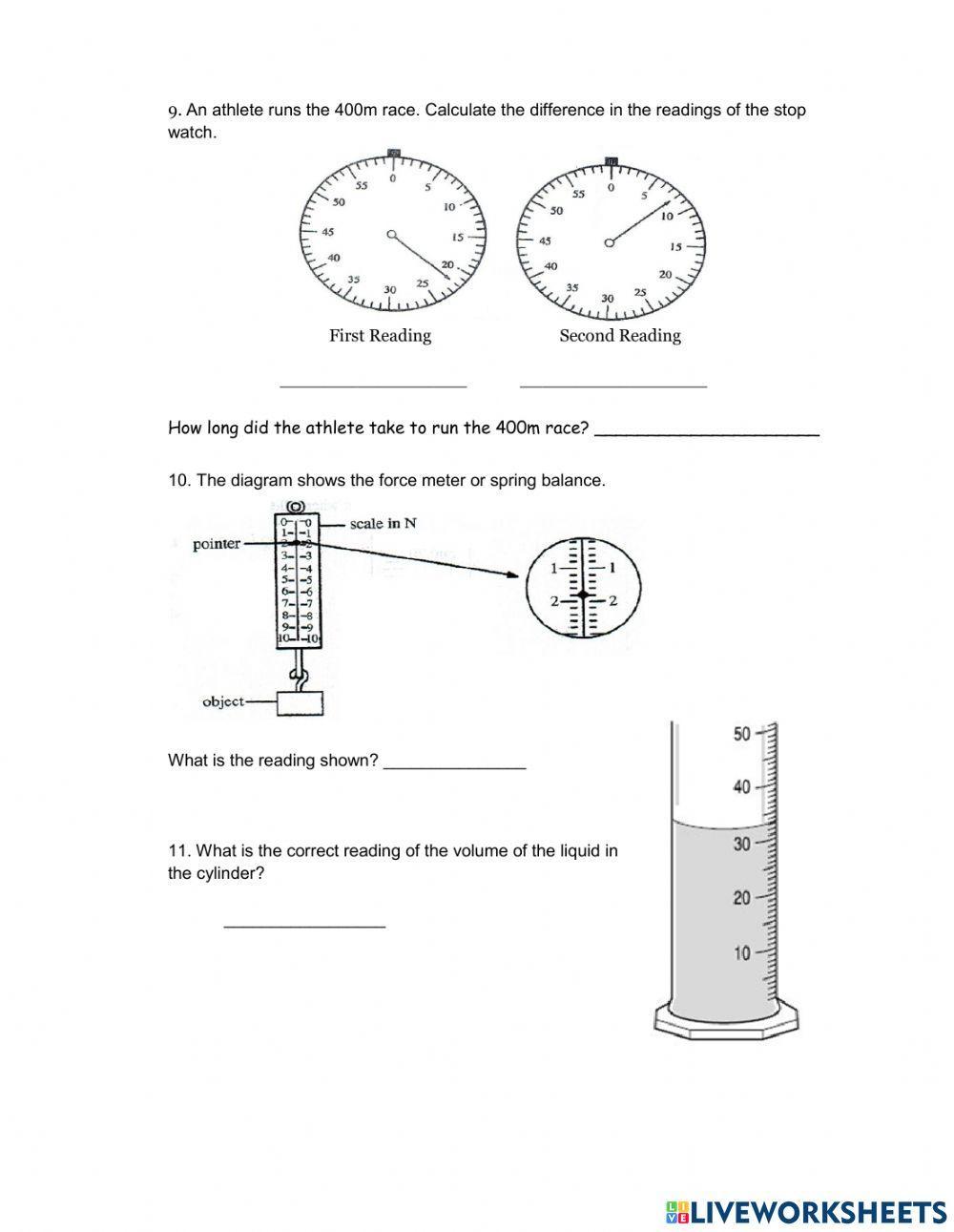 Activity 1.2 Measuring Instruments