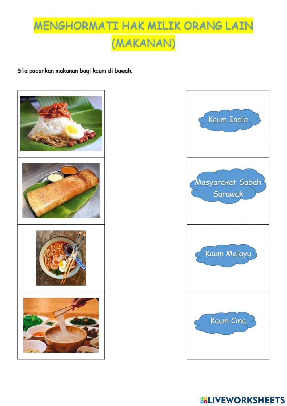 Menghormati hak orang lain (Makanan)