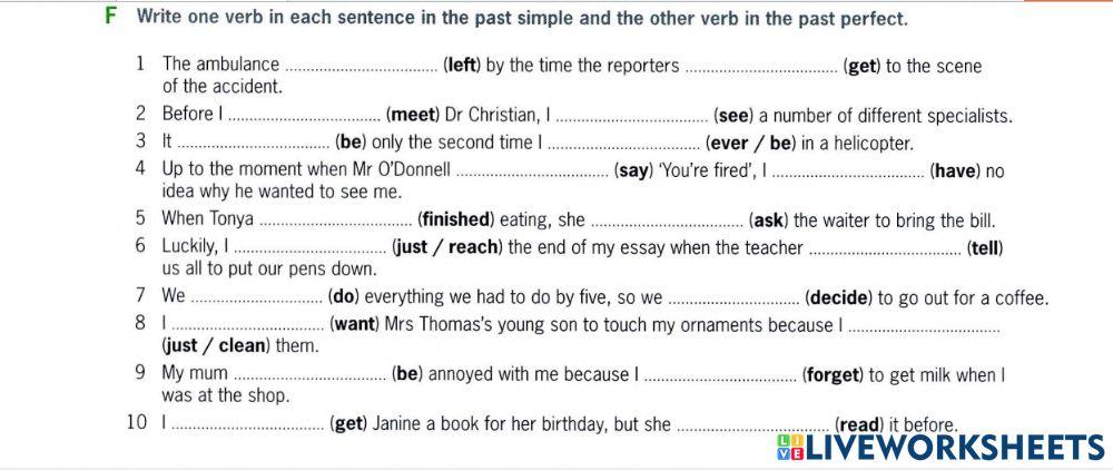 C1-unit 3: exercise F