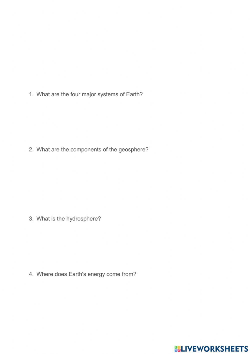 3.13 Earth's Outer Layers