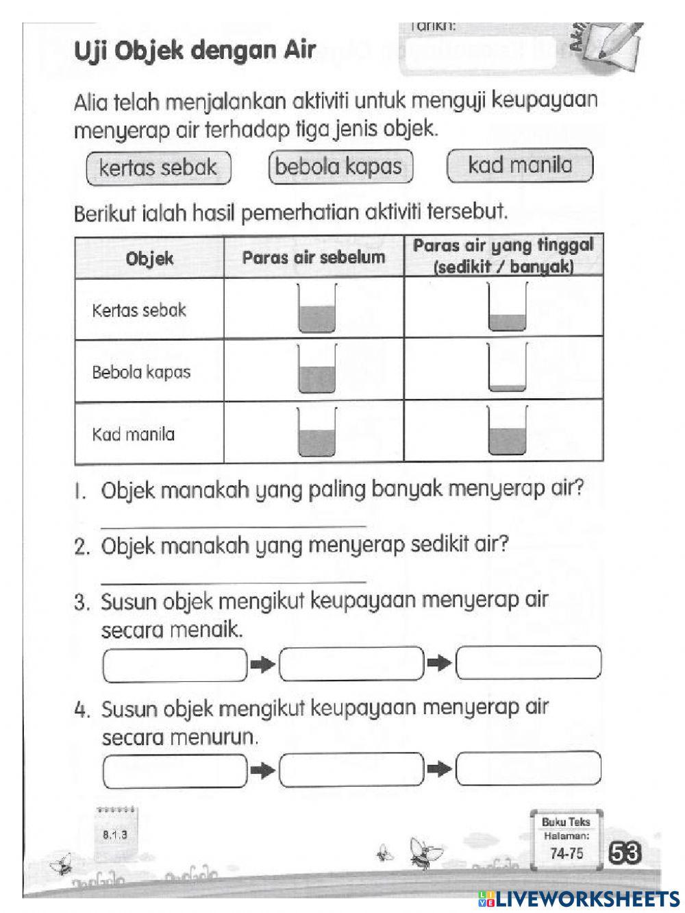 Serap sedikit atau banyak