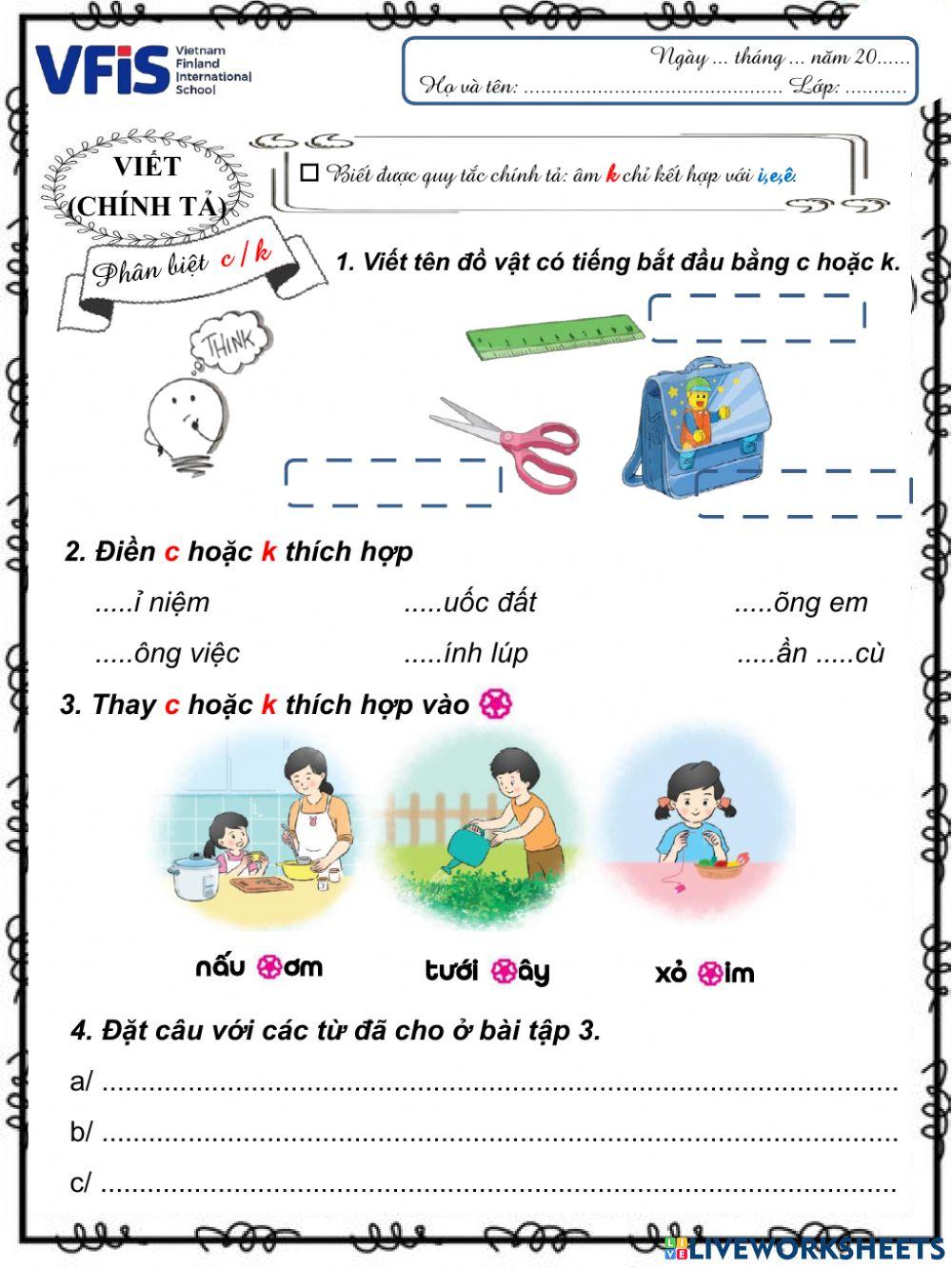 Vietnamese Week 1 - Chính tả