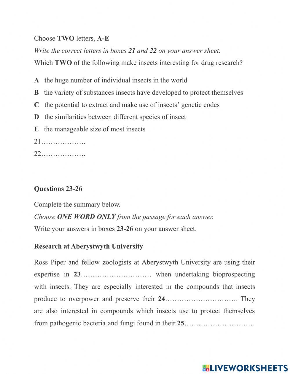 Reading - cam 14 - test 3 - passage 2