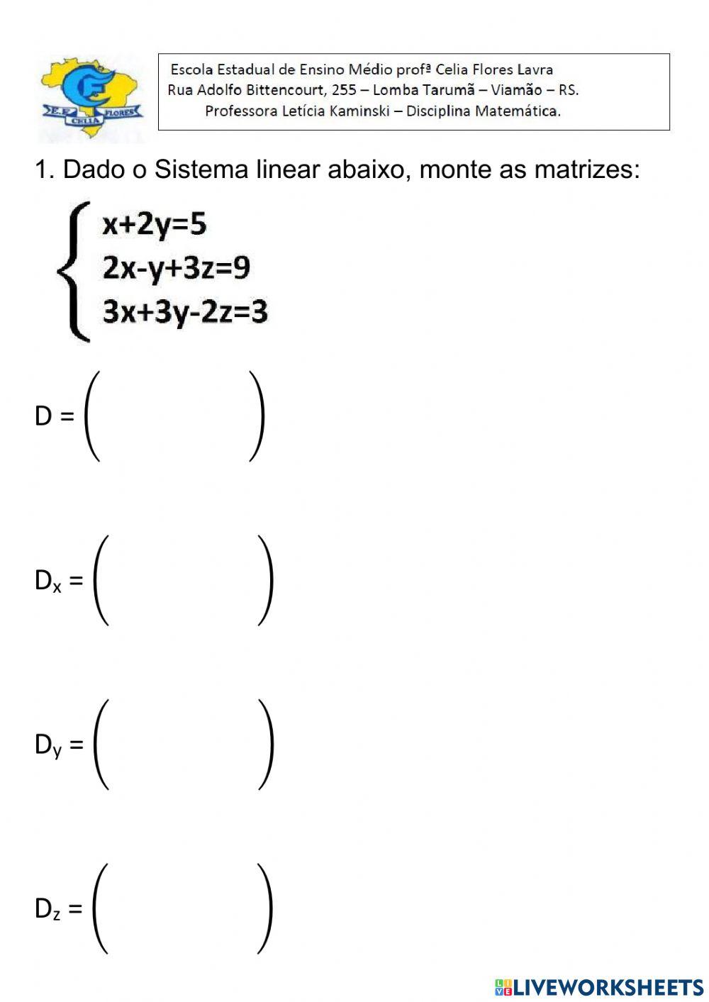 Sistema linear