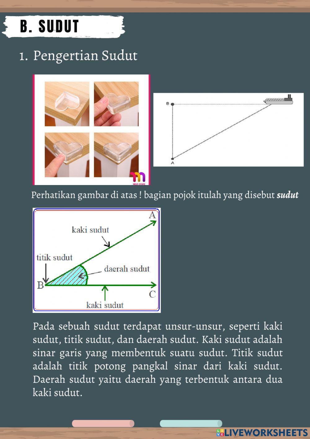 Lembar Kerja Peserta Didik Materi Garis dan Sudut