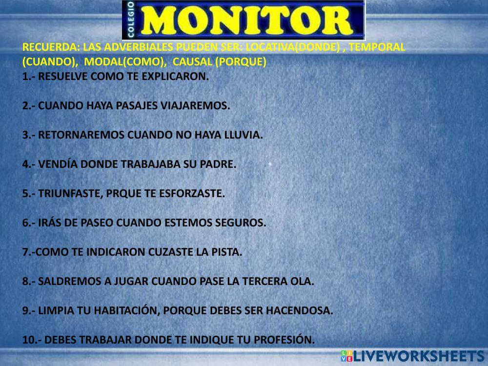 Oración subordinada