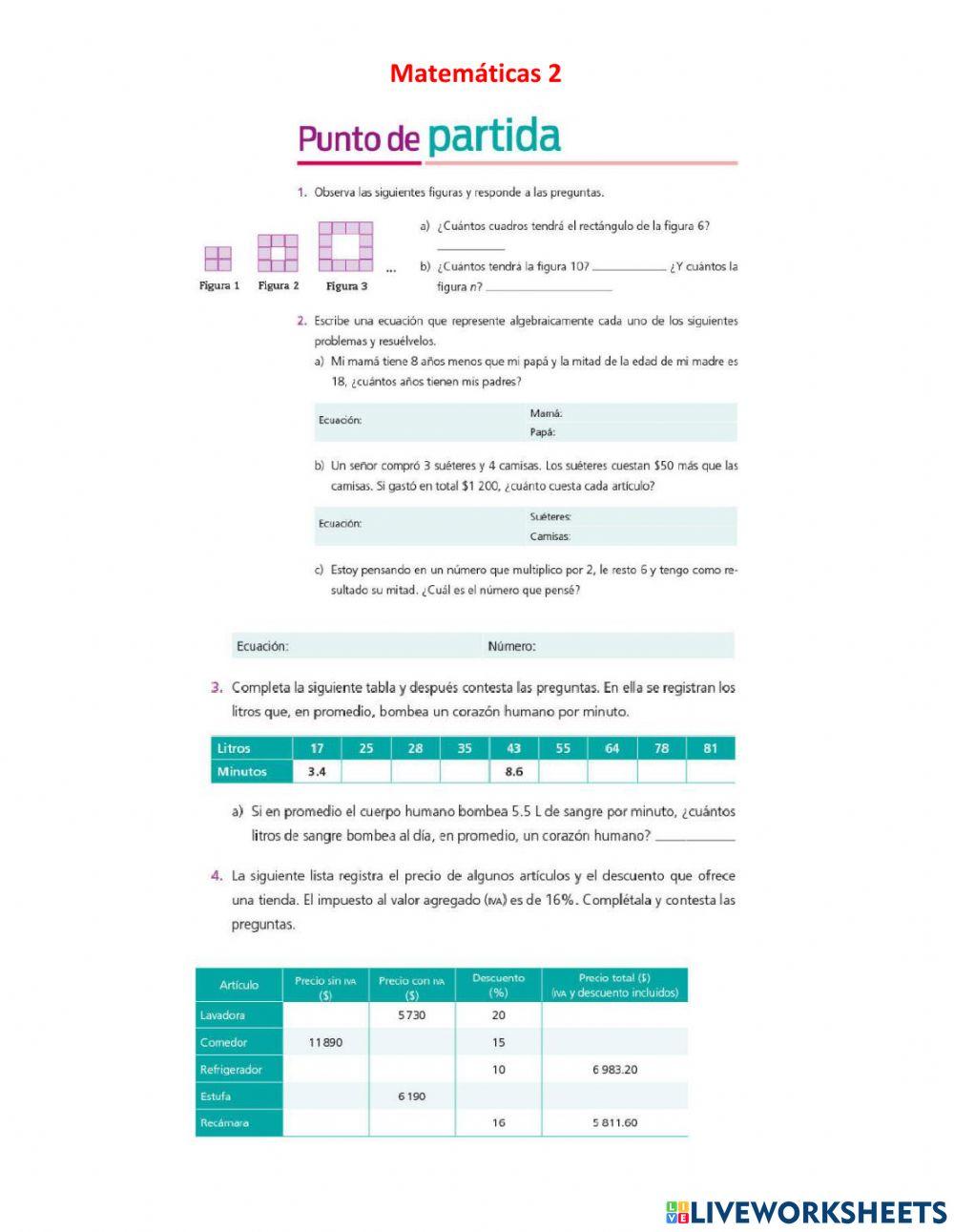 Matem 2 Punto de partida