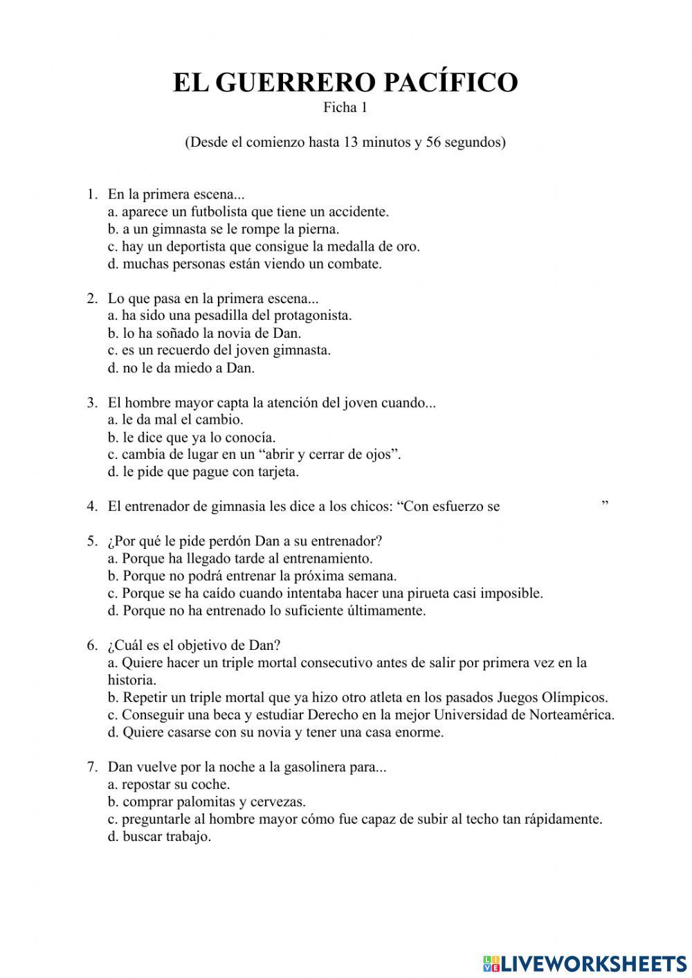 El guerrero pacífico 1