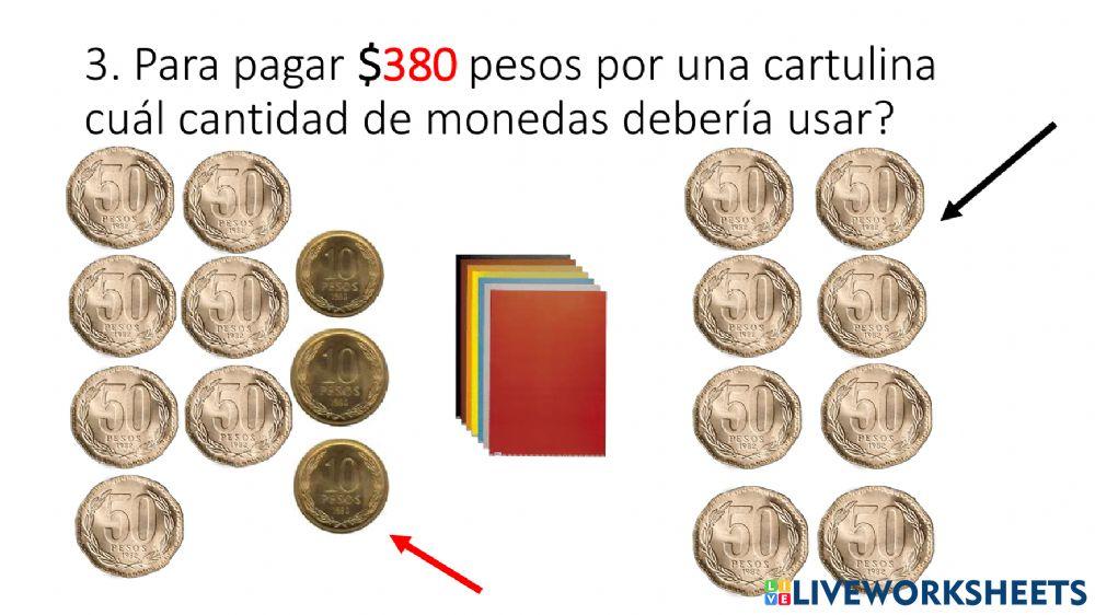 Problemas monedas 10 y 50