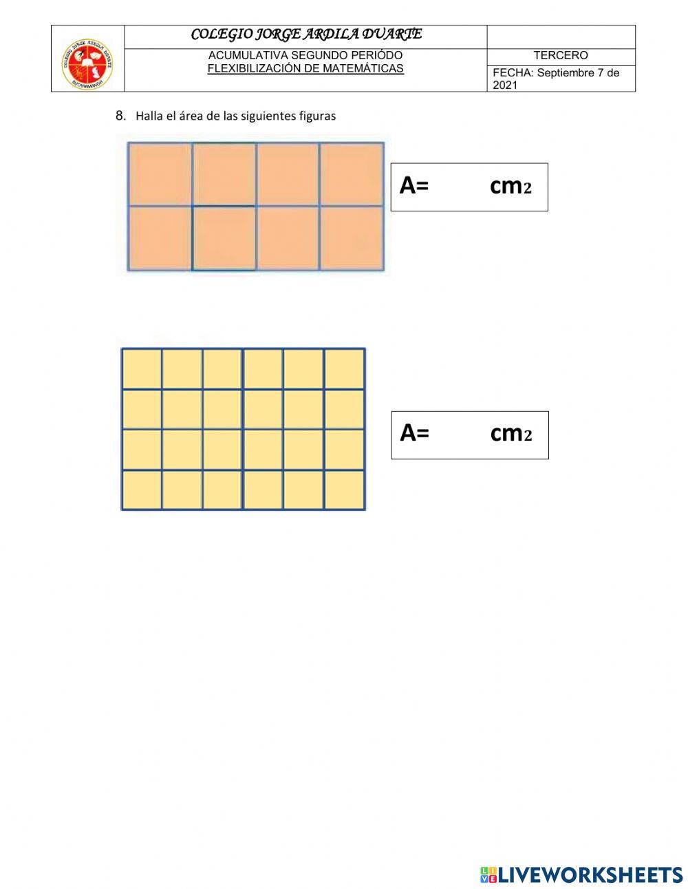 Evaluación matemáticas