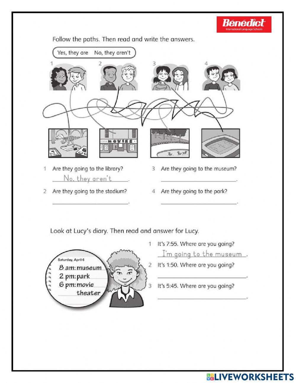 Kids 3 - Unit 6 Homework