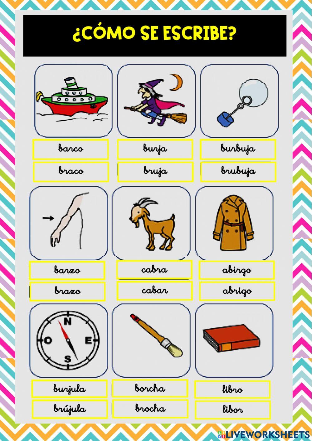 Palabras con sílaba -br-