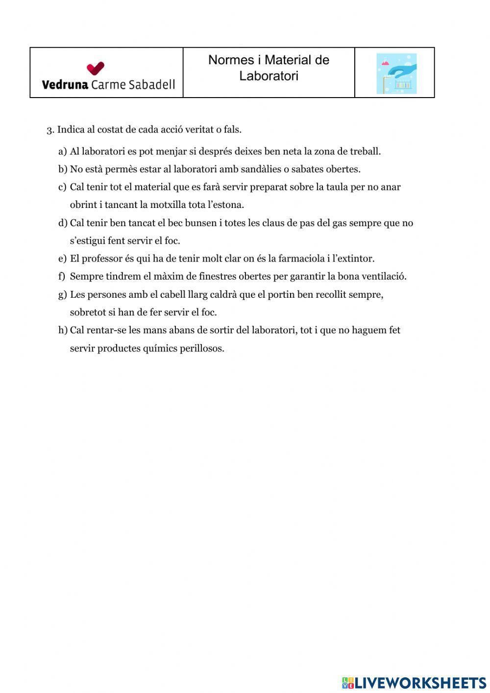 Material i normes de laboratori