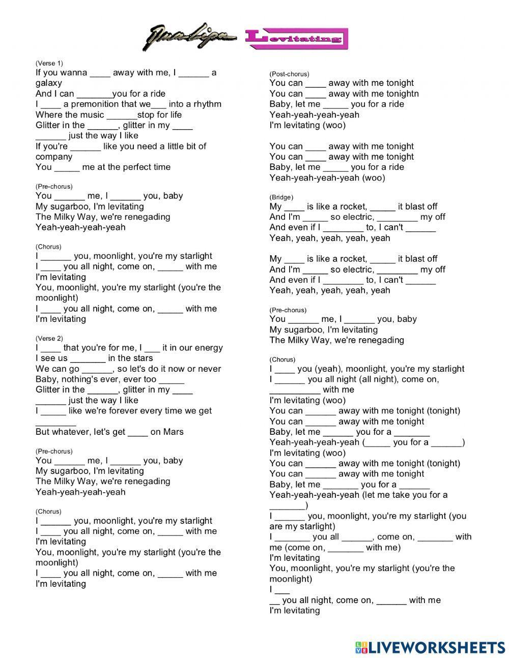 Levitating by Dua Lipa (Listening)