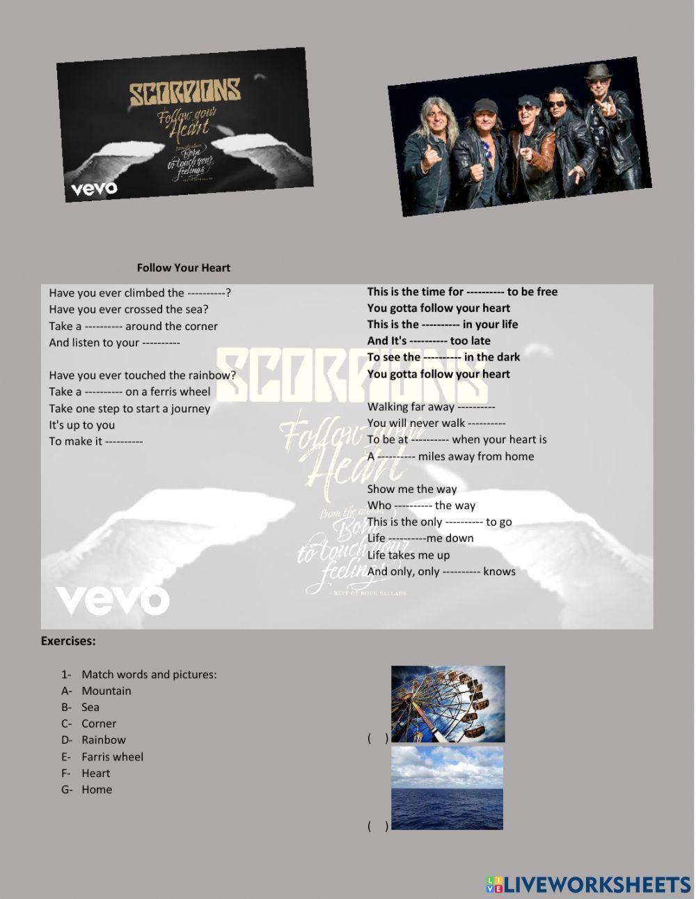 Song- Follow your heart- Scorpions