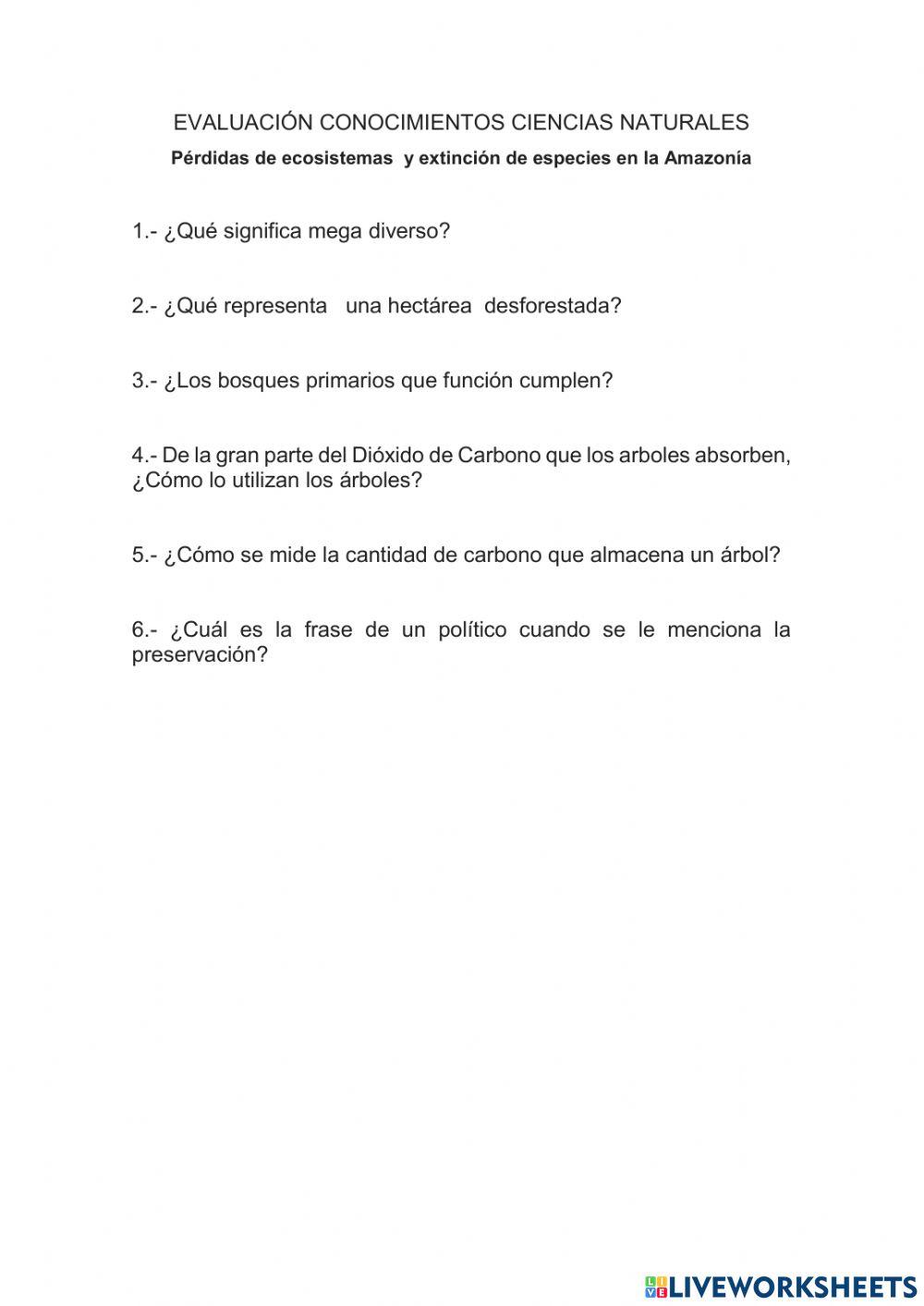 Perdida de ecosistemas