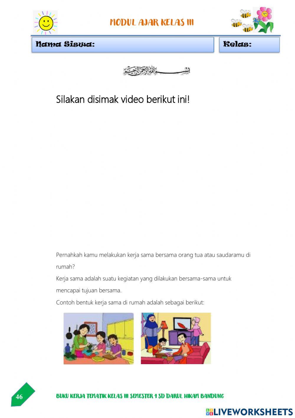 Kerjasama di Lingkungan Sekitar