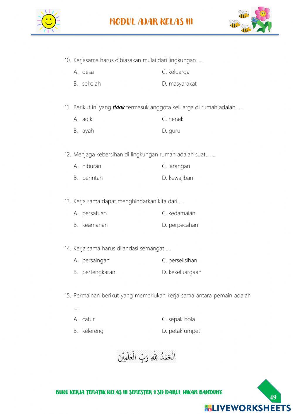 Kerjasama di Lingkungan Sekitar