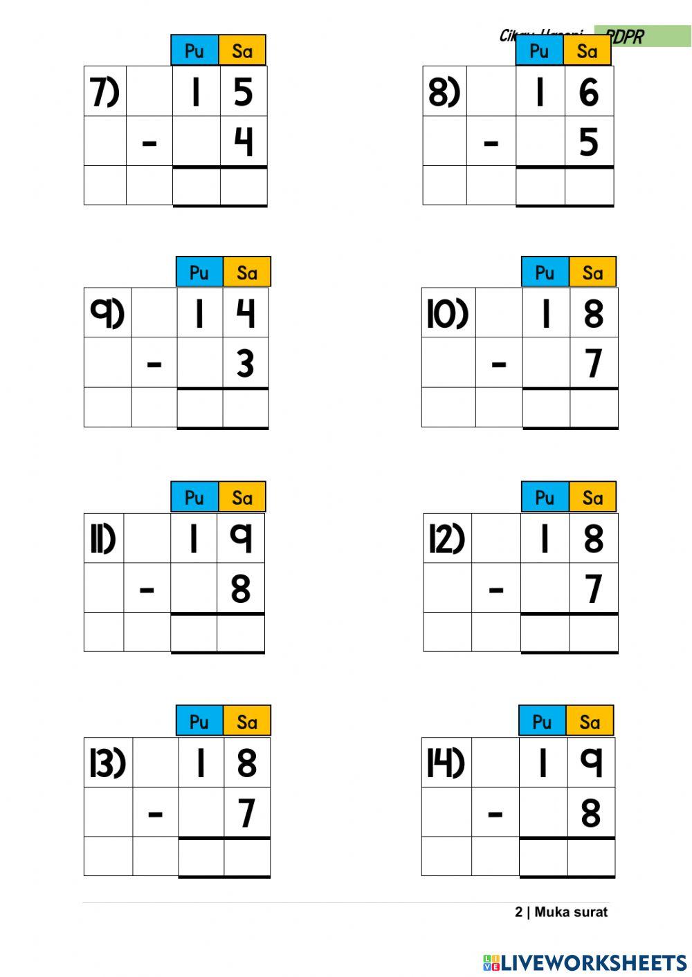 Tolak Lingkungan 18-Bentuk Lazim (Set 3)
