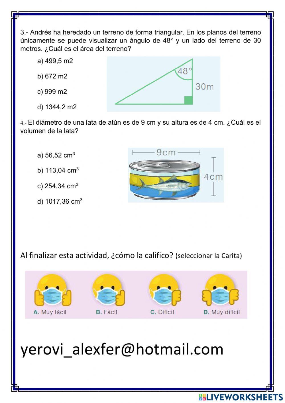 Tareas diagnósticas
