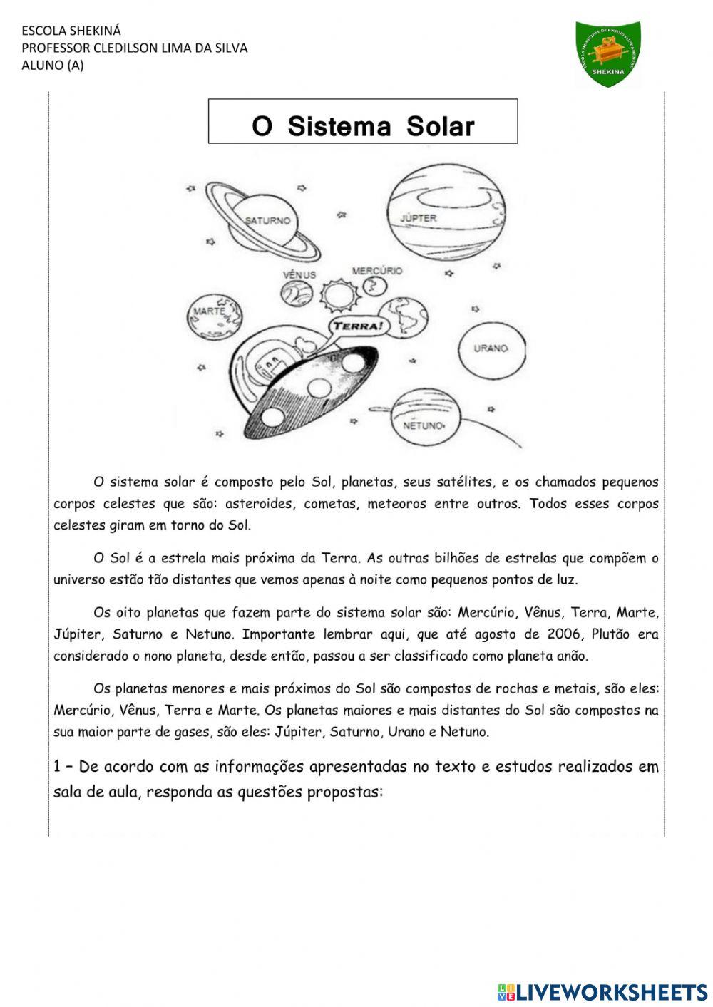 Sistema solar Sistema solar